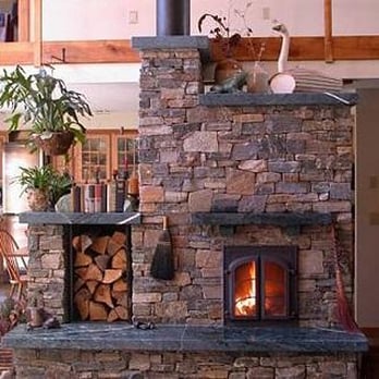 Callaghan Masonry & Building Restoration - a stone fireplace - General Contractors Near Me - Hanson, Massachusetts