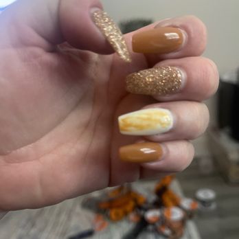 Valerian Nails And Spa - this is Marbling? It looks like something threw up on my ring finger. - Nail Salons Near Me - Little Elm, Texas Valerian Nails And Spa - this is Marbling? It looks like something threw up on my ring finger. - Nail Salons Near Me - Little Elm, Texas