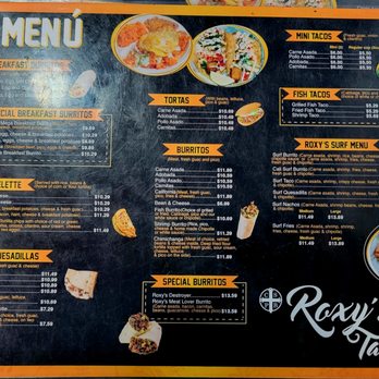 Roxys Tacos - Menu - Mexican Near Me - San Diego, California Roxys Tacos - Menu - Mexican Near Me - San Diego, California