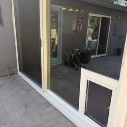Slider with built in doggy door Slider with built in doggy door