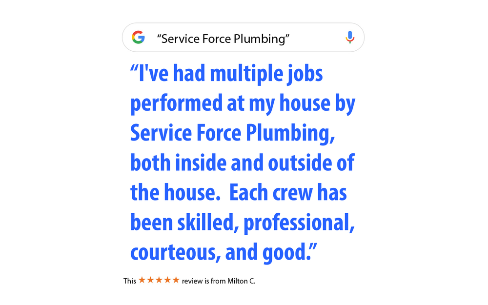 Slide of Service Force Plumbing