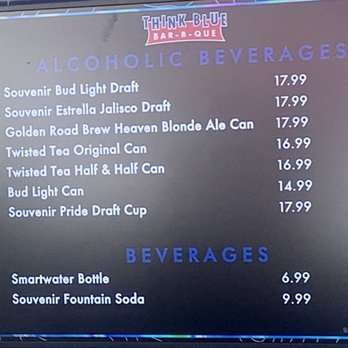 Dodger Stadium - Menu Think Blue Bar B Que - Stadiums & Arenas Near Me - Los Angeles, California