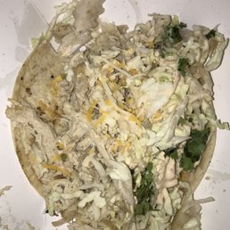 Mexican taco with chicken