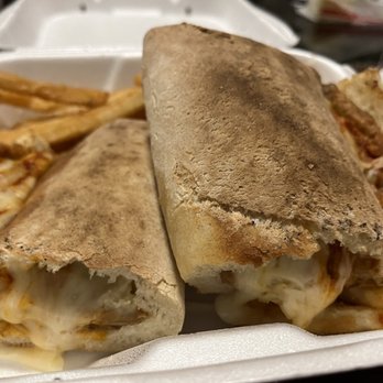 The Italian Oven - Eggplant Parmigiana Sub with battered fries! Tasty! - Pizza Near Me - McLean, Virginia The Italian Oven - Eggplant Parmigiana Sub with battered fries! Tasty! - Pizza Near Me - McLean, Virginia