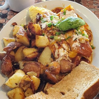 Mrs. Olson's Coffee Hut - Enchilada and cheese omelet - American Near Me - Oxnard, California Mrs. Olson's Coffee Hut - Enchilada and cheese omelet - American Near Me - Oxnard, California