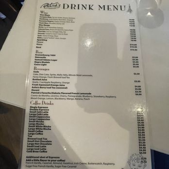 Patrick's Bakery & Cafe - Edina - Drink menu - Bakeries Near Me - Edina, Minnesota Patrick's Bakery & Cafe - Edina - Drink menu - Bakeries Near Me - Edina, Minnesota
