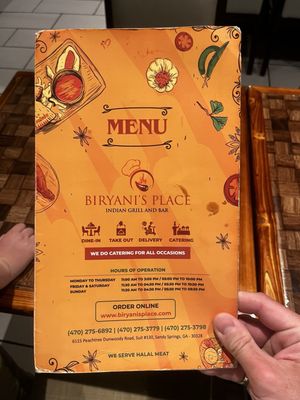 Menu photo 3 Biryani's Place Sandy Springs, GA
