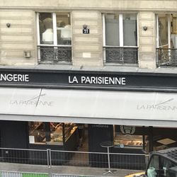 La Parisienne - View from my hotel room of excellent bakery across the street. They're baking on 2nd floor.