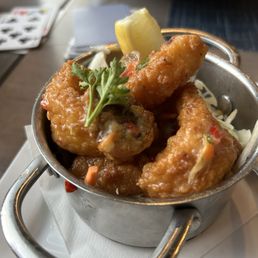 Calamari "fries"; thicker and chewier than standard calamari and full of flavor! So good. Calamari "fries"; thicker and chewier than standard calamari and full of flavor! So good.