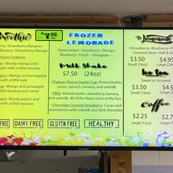 Moose On The Loose Deli - Smoothie Menu