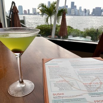 Rusty Pelican - Miami - Appletini - Seafood Near Me - Key Biscayne, Florida