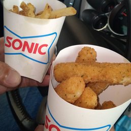 Mozzarella sticks and fries Mozzarella sticks and fries