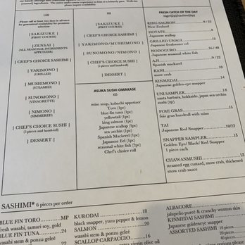 Asuka - Menu - Sushi Bars Near Me - Los Angeles, California Asuka - Menu - Sushi Bars Near Me - Los Angeles, California