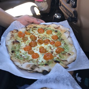 Seal Cove Farm - Pizza with pesto, cheese, tomato - Pizza Near Me - Ellsworth, Maine Seal Cove Farm - Pizza with pesto, cheese, tomato - Pizza Near Me - Ellsworth, Maine
