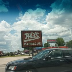 Whitt's Barbecue # 3 - Whitts sign. Find it and enjoy great food.