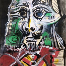Pablo Picasso; Tete d'Homme; 1969; oil on canvas