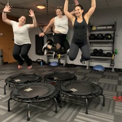 Pure Power Pilates & Fitness - CARDio Bound! Class Bouncing on your personal trampoline has many health benefits!  And it's a fun workout!