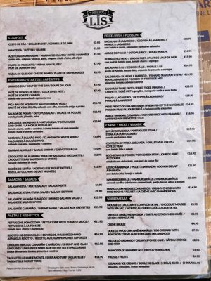 Menu photo 3 Taberna do Lis Lisbon, 11
