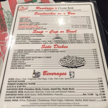 Randazzo's Clam Bar - Menu - Seafood Near Me - Brooklyn, New York Randazzo's Clam Bar - Menu - Seafood Near Me - Brooklyn, New York