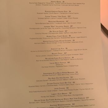 Spago - Menu fall 2025 - New American Near Me - Beverly Hills, California