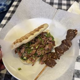 Rougamo and Lamb Shashlik. Rougamo and Lamb Shashlik.
