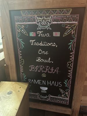 Menu photo 1 Ramen Haus Ogden, UT