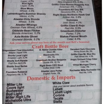 Basement Burger Bar - Beer Menu - American Near Me - Detroit, Michigan Basement Burger Bar - Beer Menu - American Near Me - Detroit, Michigan