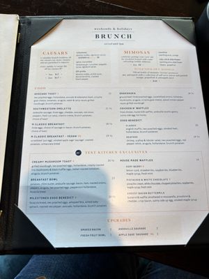 Menu photo 8 Milestones Coquitlam, BC Menu photo 8 Milestones Coquitlam, BC