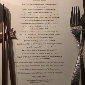 O Ya - the line up - Japanese Near Me - Boston, Massachusetts