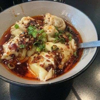 Mr Dumpling - Wonton in red chilly oil - Dim Sum Near Me - Eugene, Oregon