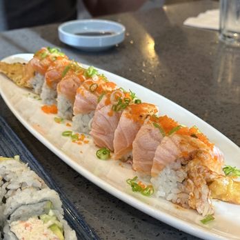 Asaka Sushi - Seared Salmon Special Roll - Sushi Bars Near Me - Centennial, Colorado Asaka Sushi - Seared Salmon Special Roll - Sushi Bars Near Me - Centennial, Colorado