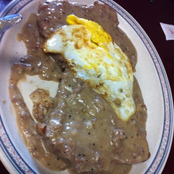 Cecil Diner - The SOS ("sh*t on a shingle"-an old military term for chipped beef gravy) w/ a fried egg. - American Near Me - Cecil, Wisconsin