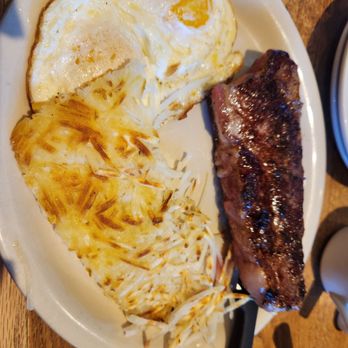 Corner Cafe Liberty - Steak and eggs with hashbrowns - American Near Me - Kansas City, Missouri Corner Cafe Liberty - Steak and eggs with hashbrowns - American Near Me - Kansas City, Missouri