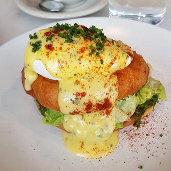 La Palma - Grilled donut benny made veg (avocado instead of sausage) - Italian Near Me - Toronto, Ontario