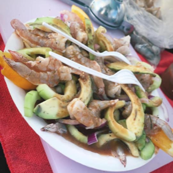 El Wero Mariscos - a plate of food on a table - Seafood Near Me