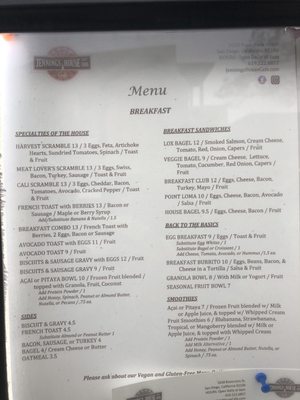 Menu photo 3 Jennings House Eatery San Diego, CA