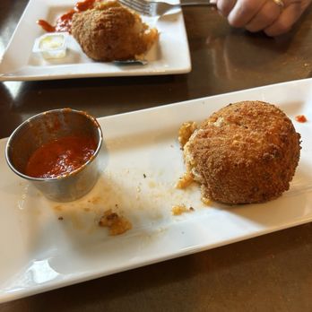 Sam & Joe's Restaurant - Appetizer arancini are huge. Sauce is served warm and non-acidic. - Pizza Near Me - Danvers, Massachusetts Sam & Joe's Restaurant - Appetizer arancini are huge. Sauce is served warm and non-acidic. - Pizza Near Me - Danvers, Massachusetts