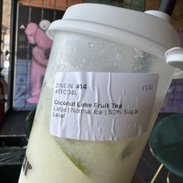 Coconut Lime Fruit Tea