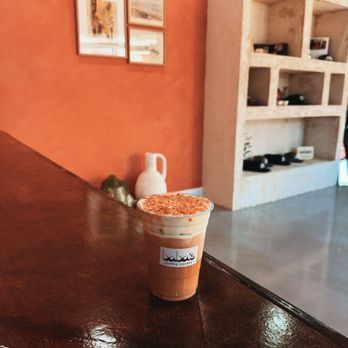 Baba's Coffee Corner - Knafeh Latte - Coffee & Tea Near Me - Orange, California Baba's Coffee Corner - Knafeh Latte - Coffee & Tea Near Me - Orange, California