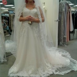 David's Bridal - I sed yes to this beauty. I am so happy after my 3rd trip and 20 dresses later i found the one.