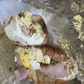 Vito's Italian Deli - Vito's Omelet Breakfast Sandwich  Not very good Tastes burnt bread and also oily. - Delis Near Me - Hoboken, New Jersey