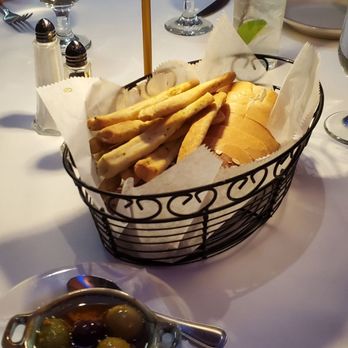 BV Tuscany Italian Restaurant - Complimentary bread and olives. - Italian Near Me - Teaneck, New Jersey