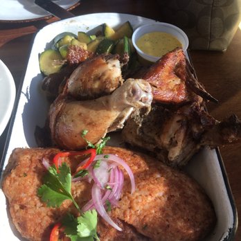 Limón - Half 1/2 Chickenwith Chifa Vegetables and Tacu Tacu - Peruvian Near Me - Walnut Creek, California