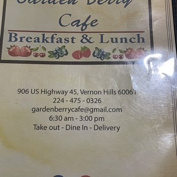 Garden Berry Cafe - Menu - Breakfast & Brunch Near Me - Vernon Hills, Illinois Garden Berry Cafe - Menu - Breakfast & Brunch Near Me - Vernon Hills, Illinois