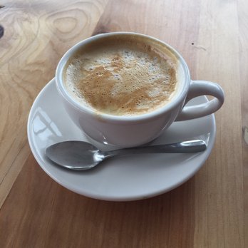 Basecamp Dinette - Vanilla Cappuccino with almond milk. Yum!! - Coffee & Tea Near Me - Burbank, California
