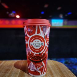 Scooter's Coffee - Toffee Nut Latte with oat milk, in the cutest cups!!!
