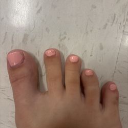 My toes are smudged