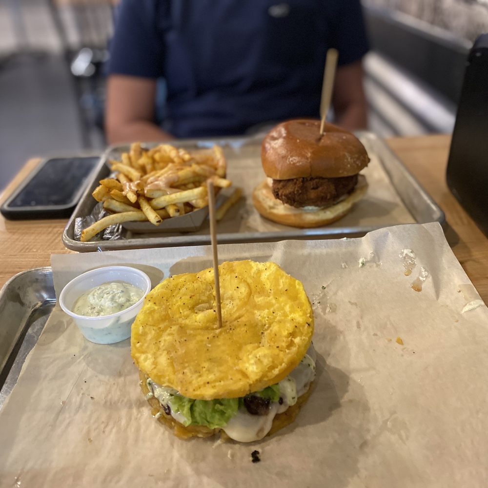 PINCHO - Tostone Burger and El crispy sandwich - Burgers Near Me - Miami, Florida