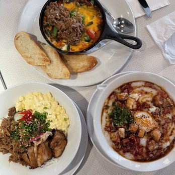 Koko Head Cafe - Miso smoked pork shakshuka, porridge, Don Buri Chen - Breakfast & Brunch Near Me - Honolulu, Hawaii