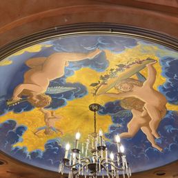It is the painting in the ceiling that reminds me of Rome. It is the painting in the ceiling that reminds me of Rome.